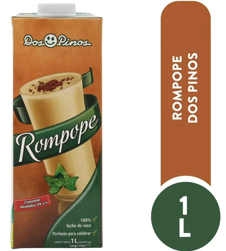 Rompope Dos Pinos Con Alcohol - 1000ml