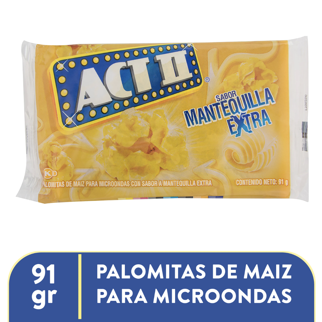 Palomitas Act II Mantequilla Extra - 91G